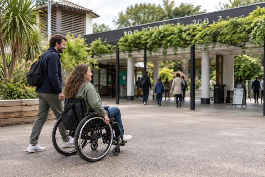 Accessible path for visitors at London Zoo